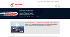 Desktop Screenshot of fednav.com